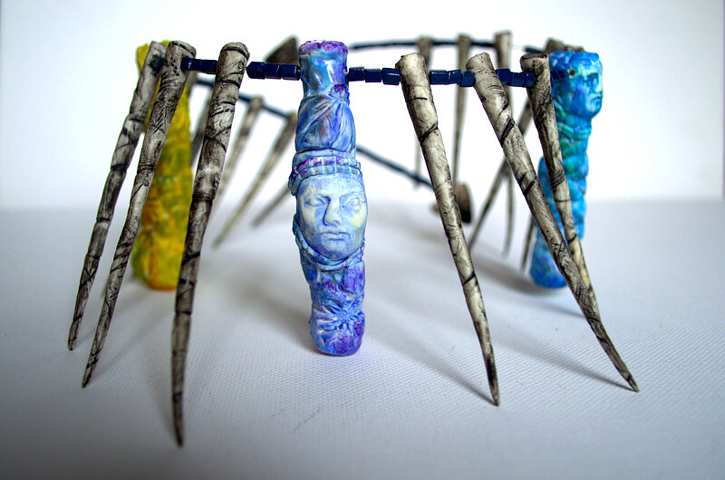 Polymer Clay Totem Beads